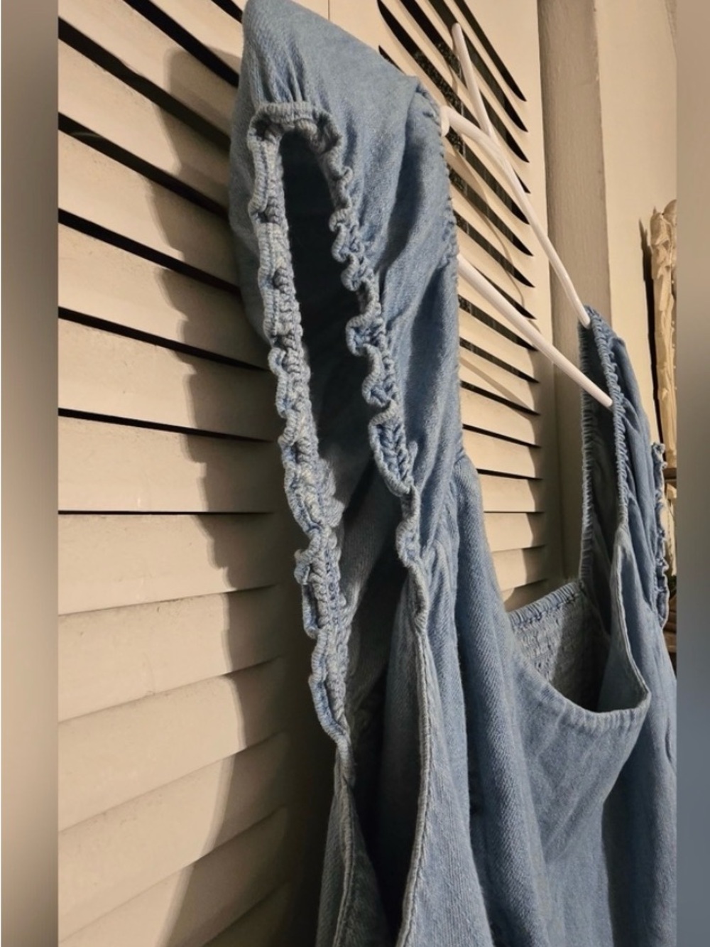 Old Navy blue Ruffle Strap Dress 3X - Picture 3 of 3